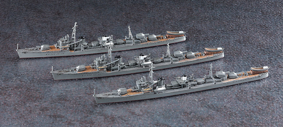 1/700  JAPANESE NAVY DESTROYER YUGUMO & KAZAGUMO & ASAGUMO "Withdrawal strategy from Kiska island" HASEGAWA 30062