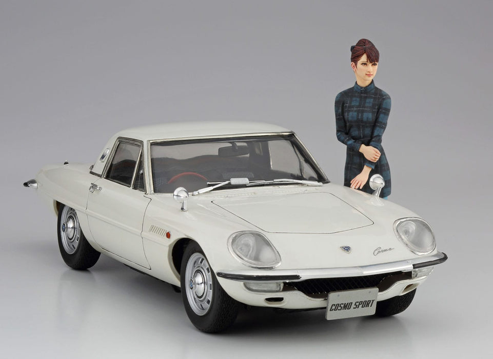 1/24 MAZDA COSMO SPORT L10B with 60's GIRL's FIGURE HASEGAWA