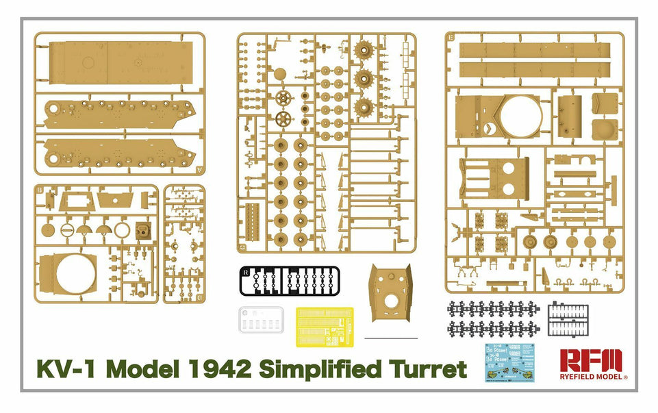 1/35 KV-1 MODEL 1942 "SIMPLIFIED TURRET" RUSSIAN HEAVY TANK RM5041