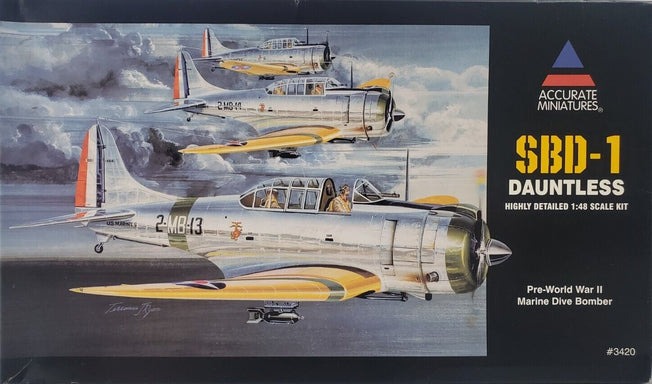 Accurate Miniatures SBD-1 Dauntless 1:48 Scale Plastic Model Kit