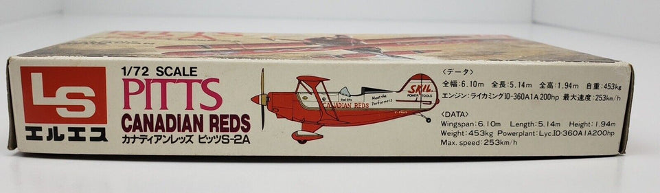 LS 1/72 PITTS S2A CANADIAN REDS Vintage BI-PLANE MODEL KIT A192 - NIOB