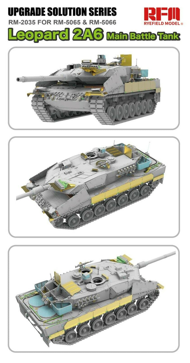 1/35 UPGRADE SOLUTION SET FOR RM5065 & RM5066 LEOPARD 2A6 RM2035