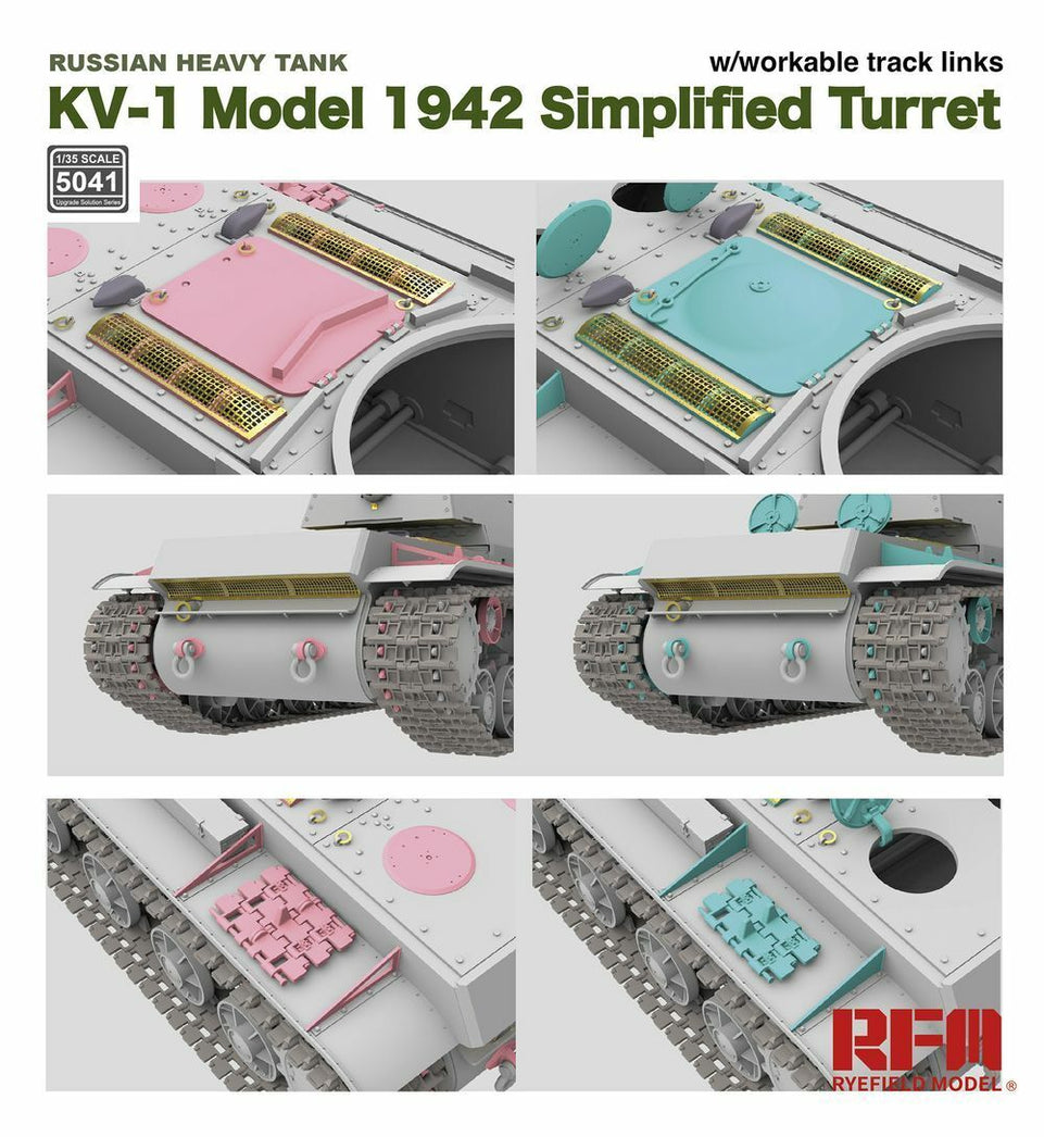 1/35 KV-1 MODEL 1942 "SIMPLIFIED TURRET" RUSSIAN HEAVY TANK RM5041