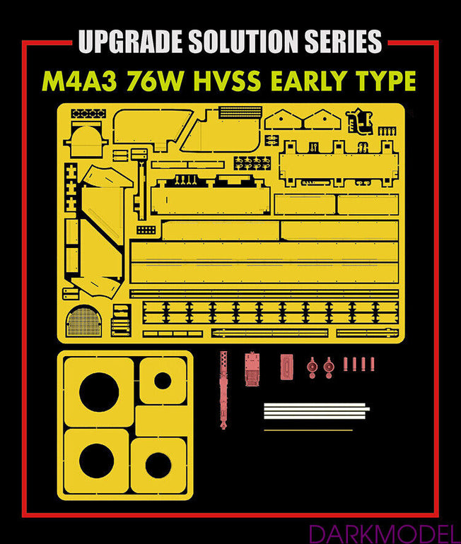 1/35 UPGRADE SOLUTION SET FOR RM5058 M4A3 76W HVSS RM2026