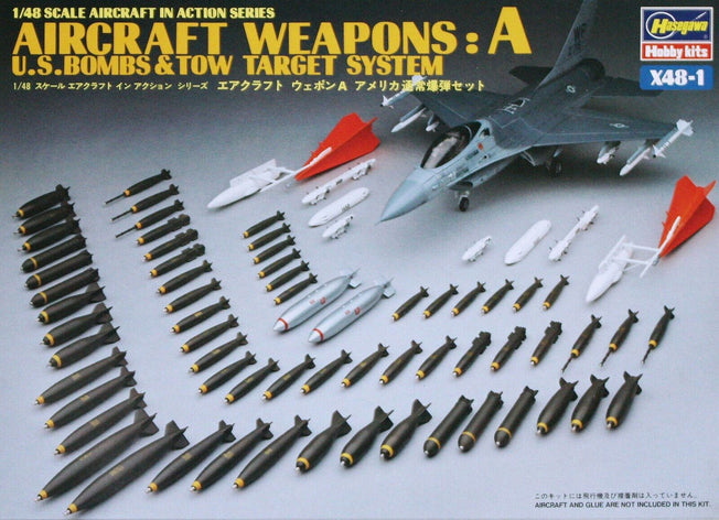 1/48 U.S. AIRCRAFT WEAPONS A HASEGAWA 36001 (X48-1)