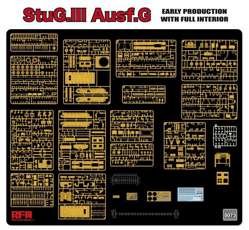 1/35 STUG. III AUSF.G EARLY w/ FULL INTERIOR & WORKABLE TRACK RM5073