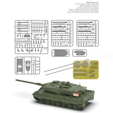 1/72 Scale German MBT Leopard 2 A5/A6 by Border Model