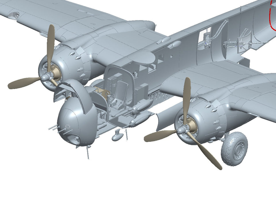 1/32 B-25H Mitchell Gunships over CBI by Hong Kong Model